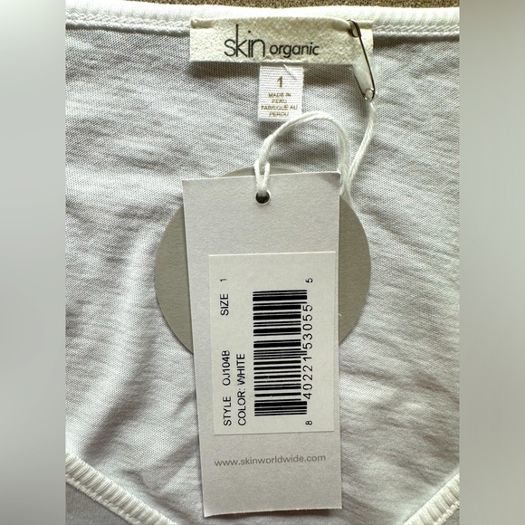 SKIN Worldwide White Long Sleeve Tee Shirt - NWT Size Small - Picture 4 of 6
